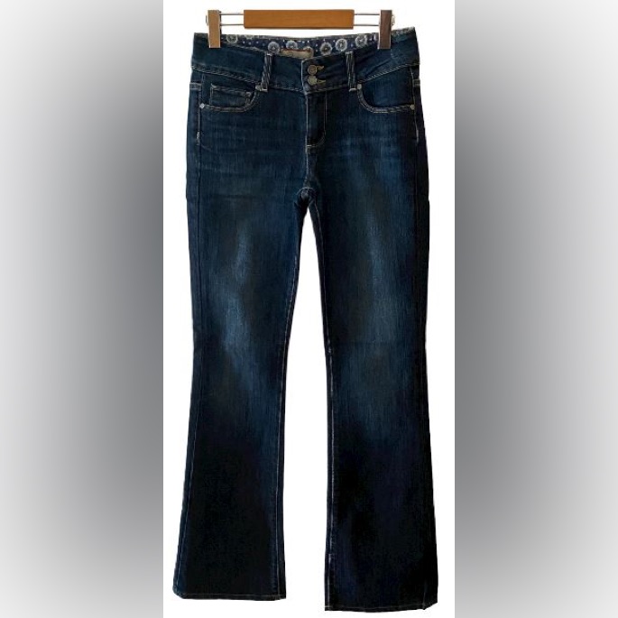 Paige Premium Denim "Hidden Hills" High Rise Boot Cut Blue Jeans Size 26